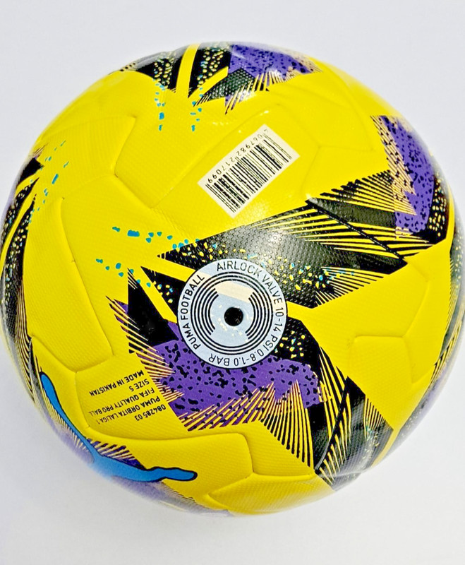 Puma Orbita Laliga1 FIFA Quality Pro Football Soccer Ball Sports Size 5 Yellow gallery
