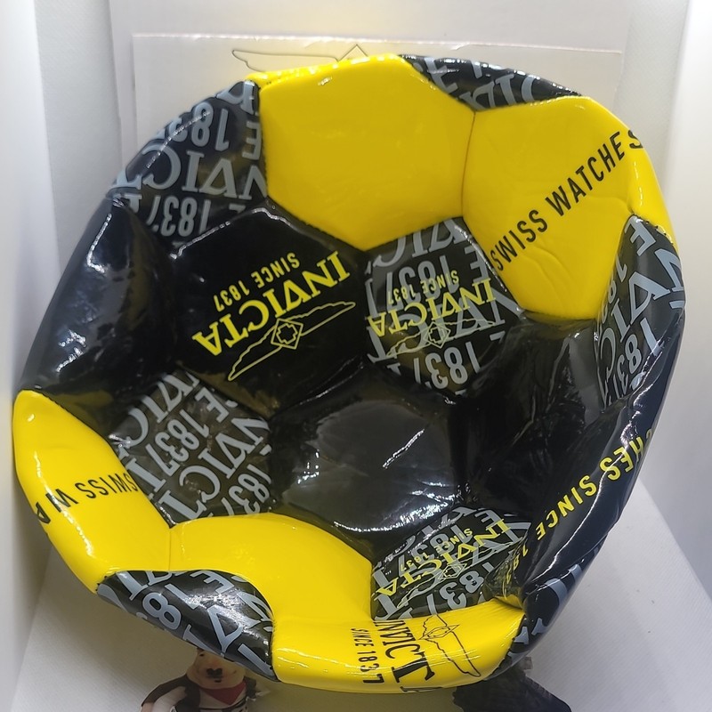Invicta High Visibility Soccer Ball Size 5 Black Yellow Gray Since 1837 gallery