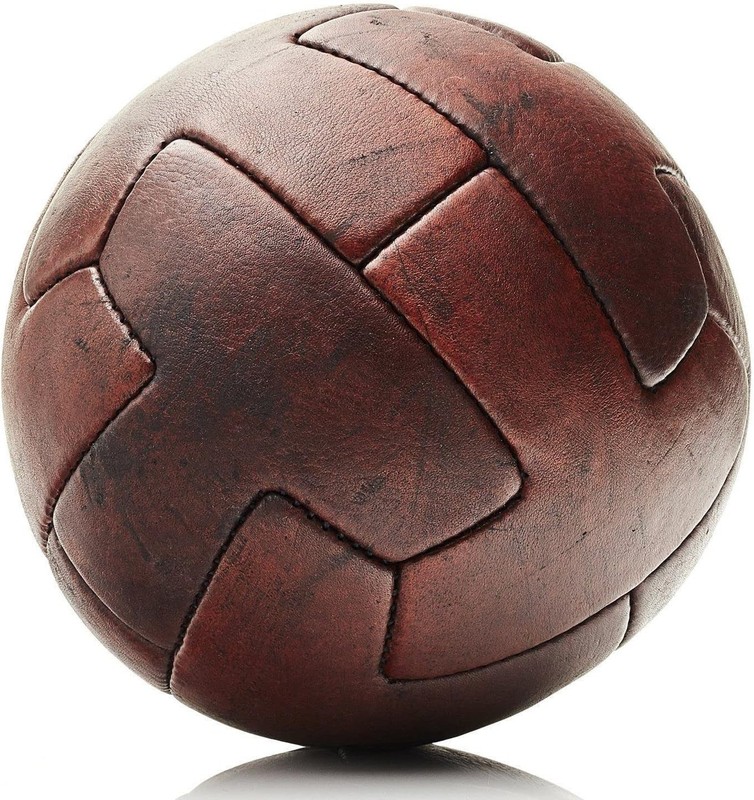 Modest Vintage Player Retro Heritage Brown Leather T Soccer Ball gallery