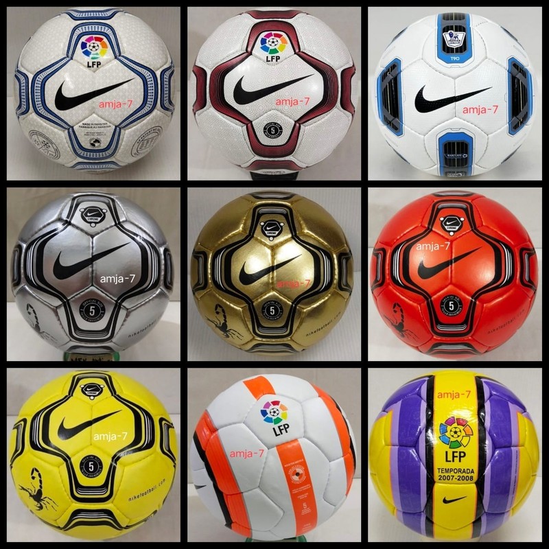 Set 9 Pcs Nike Historical collection Balls Official Match Soccer Balls Size 5