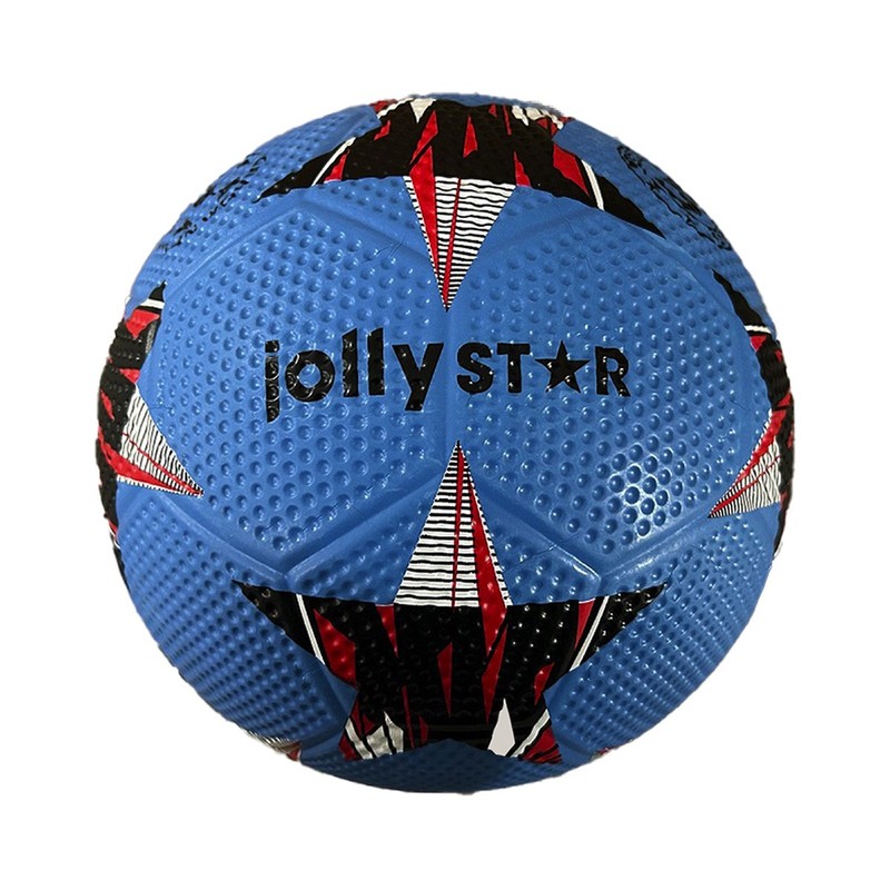 JollyStar Football Streetball Size 5 Street Pro 420g Rubber Ball Blue