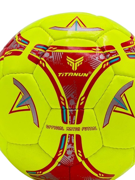 TITANUN IMPERIOR premium A+ quality ( Yellow and Red ) Futsal size-4 gallery