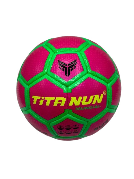 TITANUN MUNDIAL premium A+ quality ( pink and green ) Futsal size-4