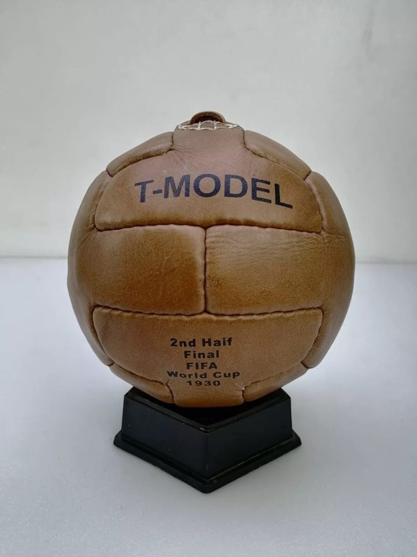 Vintage Mini Leather Soccer Ball | Hand Stitched Classic World Cup Design