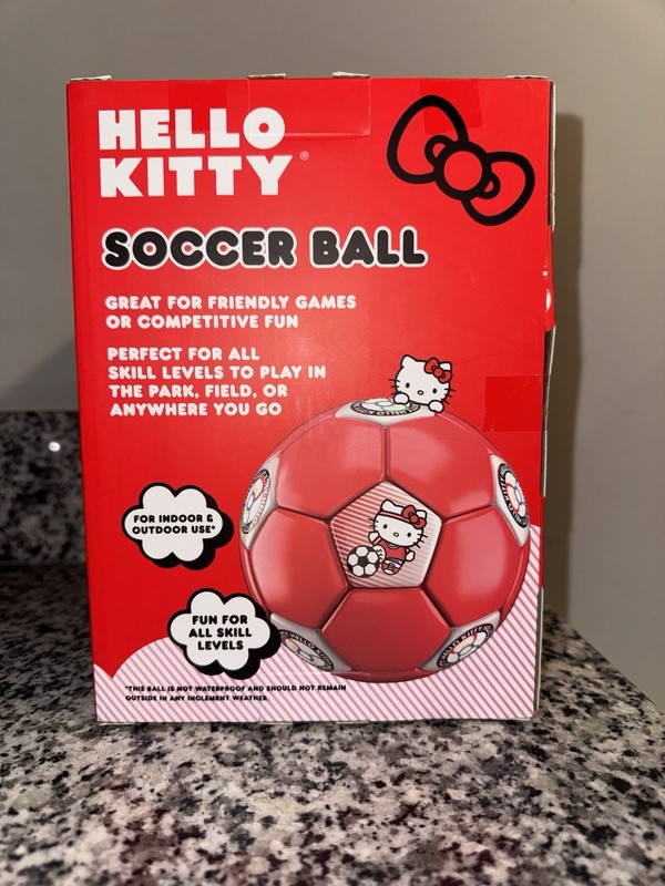 Hello Kitty Red Soccer Ball Size 5 • 26.8 inches NEW in Box gallery
