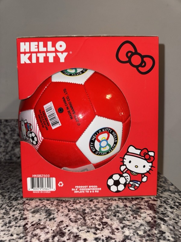 Hello Kitty Red Soccer Ball Size 5 • 26.8 inches NEW in Box gallery
