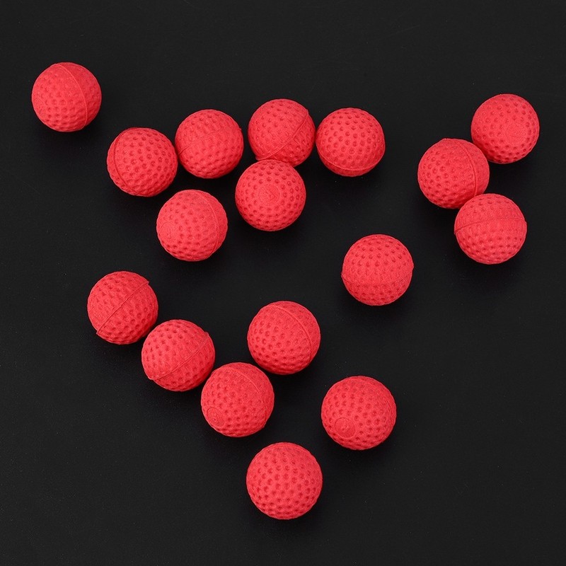 100PCS Red EVA Soft Round Refilled Bullets For Rival Toy Gun gallery