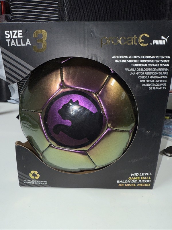 ProCat by Puma Soccer Ball Mid Level Game Ball Size 3 Purple/Gold