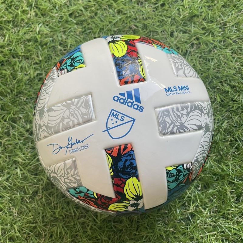 Adidas MLS Mini Match Ball Replica Size 1 Soccer Ball White H57824 Multi Color