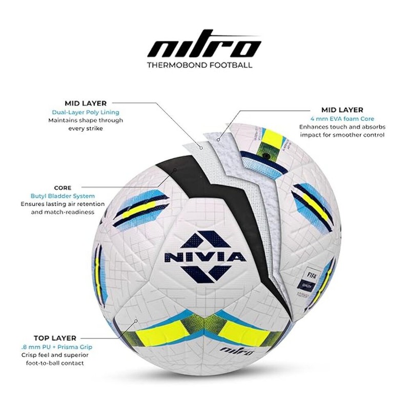NIVIA Nitro Match Football – Pro Level gallery