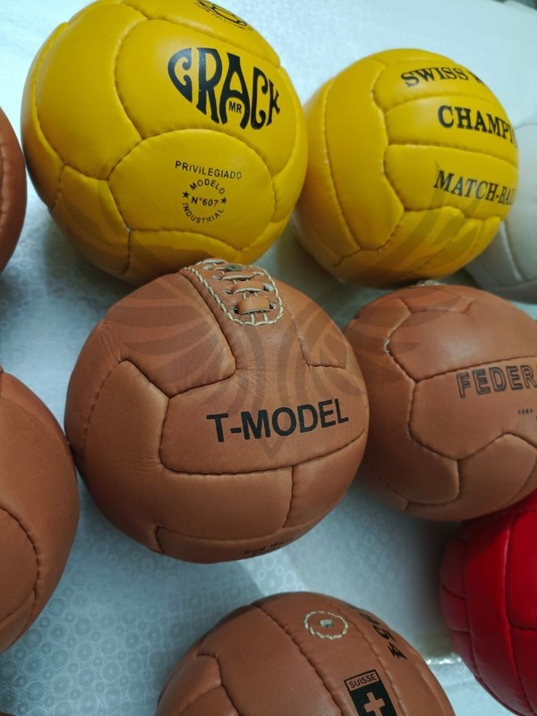 Historical Soccer ball set 11 pcs FIFA World Cup 1930 to 1966 in Leather size 1 gallery