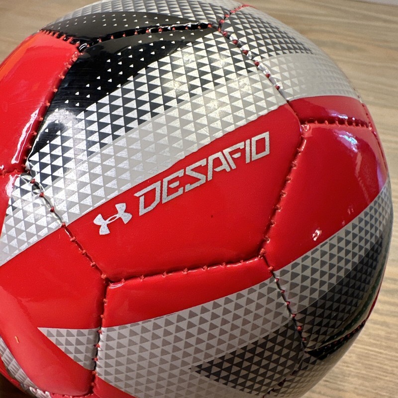Under Armour UA Desafio Mini Small Soccer Ball Red Black Silver gallery