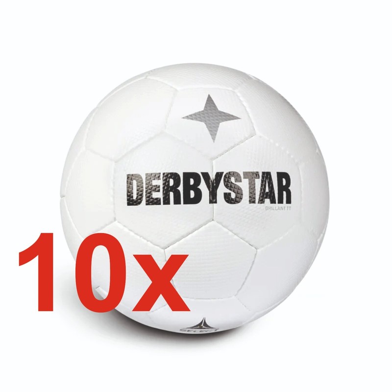 10x Derby Star Brilliant TT Classic v22 White Size 5 11365 10 Ball Set NEW PRODUCT!!
