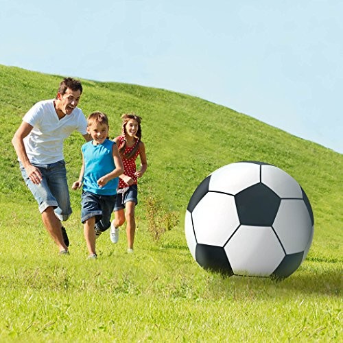 Giant Inflatable Soccer Ball - Made from Premium Raft Grade Vinyl, Black & gallery