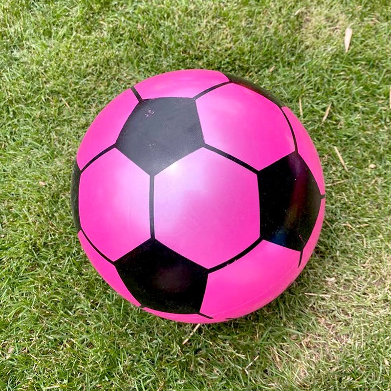 Children Soccer Ball PVC Inflatable Hand Pat Football Sports Match Elastic B Yg