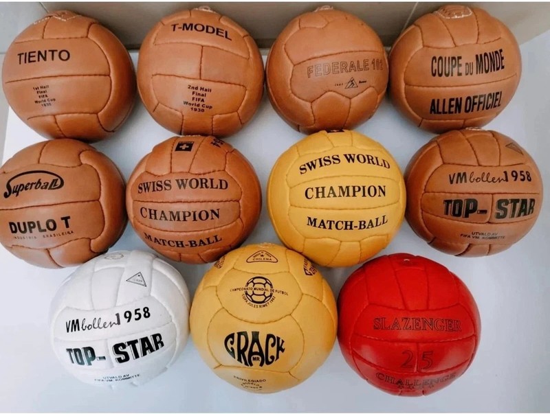 Historical Leather ball set 11 pcs FIFA world cup 1930-1966 Leather size 5