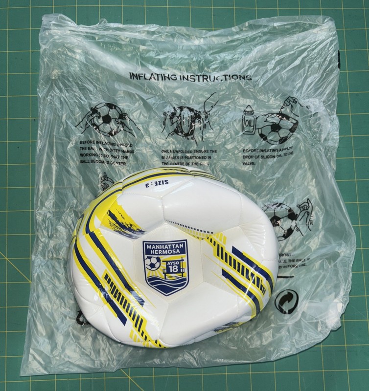 Soccer ball size 3 - WHITE/YELLOW