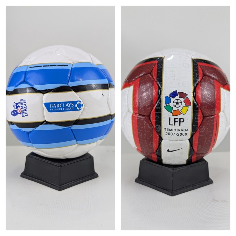 2 Pcs Set Mini Barclays Premier League/ LFP Temporada 2007-2008 Soccer ball