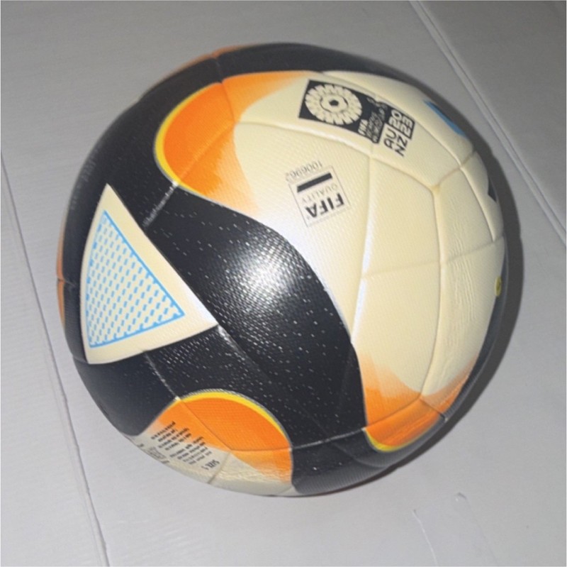 Voit FIFA Quality Match Soccer Ball Size 5 White Black Orange Blue Outdoor