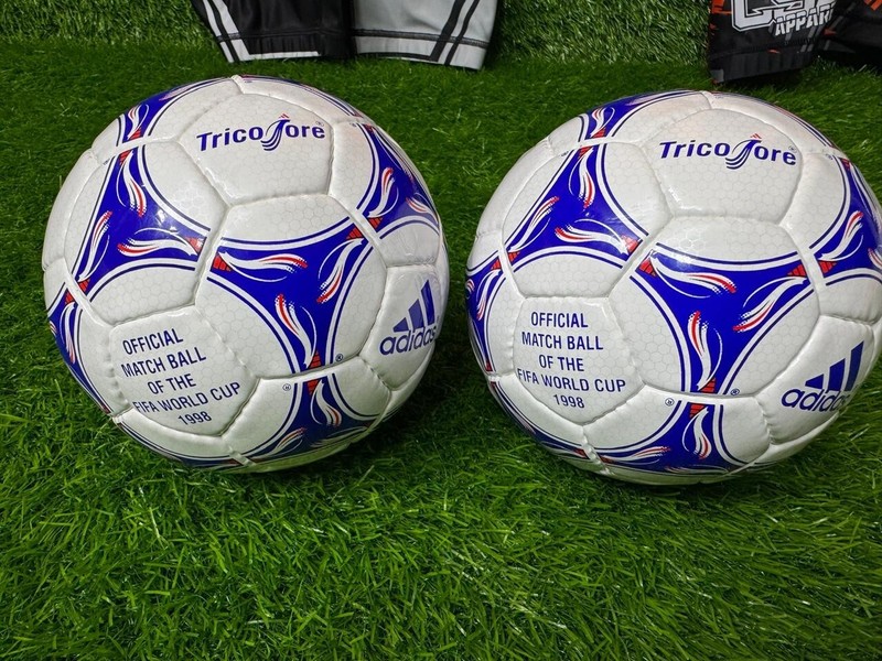 2pc ADIDAS MINI TRICOLORE FIFA World Cup 1998 France Soccer Match Ball Size 1 gallery