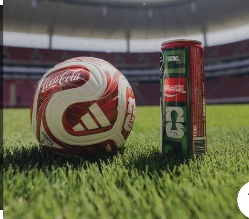 FiFA 2026 Coca Cola Special Edition Mini Soccer Ball with 4PK Cans gallery