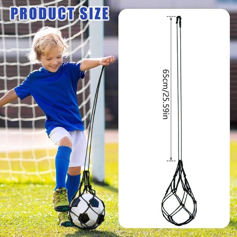 Football Kick Coach Soccer Net, Foosball Ball Net Net Bag Solo Soccer Kick... gallery