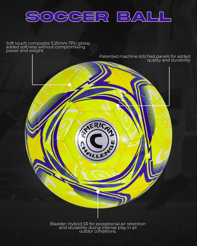 Paisley Soccer Ball – Professional Training Soccer Ball for Grass Fields – Du... gallery