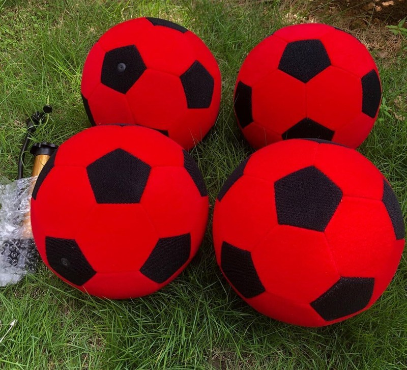 Inflatable Sticky Soccer Ball Kick Darts Balls Training Felt Soccer W/Hand Pumps gallery