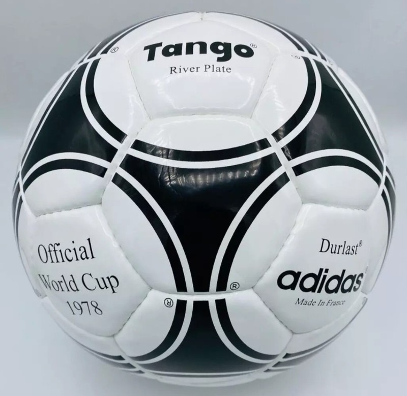 Adidas Durlast Tango River Plate FIFA World Cup 1978 Soccer Match Ball Size 5