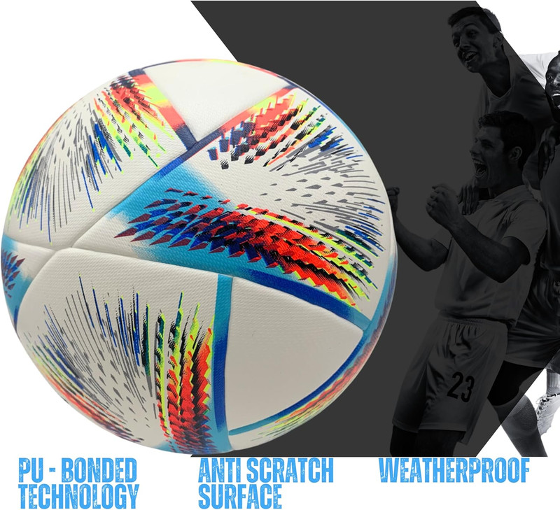 Thermo Bonded Polyurethane Soccer Ball Size 5 – Professional Grade PU Material, gallery