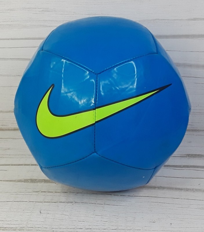 Nike Pitch Training Soccer Ball Size 3 Blue Neon Yellow Black #SC3101