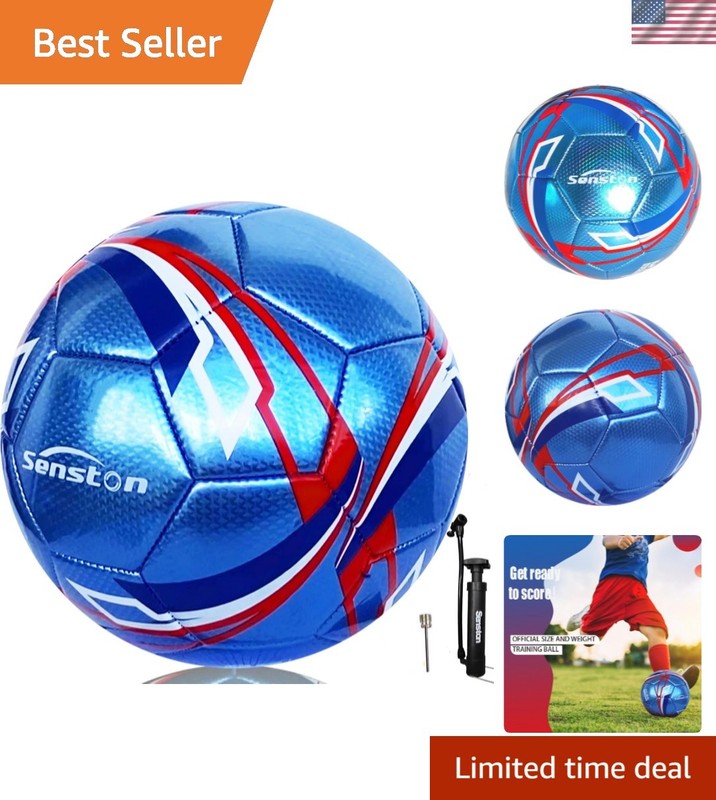 Soccer Ball Size 3 & Size 4 & Size 5 for Kids and Adult Official Match Traini…