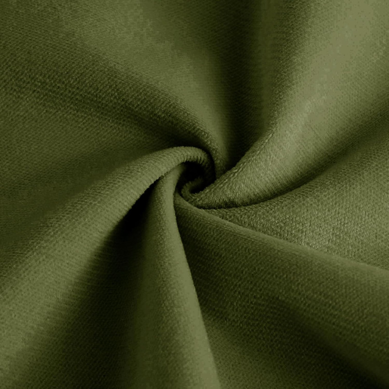 Luxurious Green Oversized Velvet Sectional Sofa with Movable Ottoman & Pillows gallery