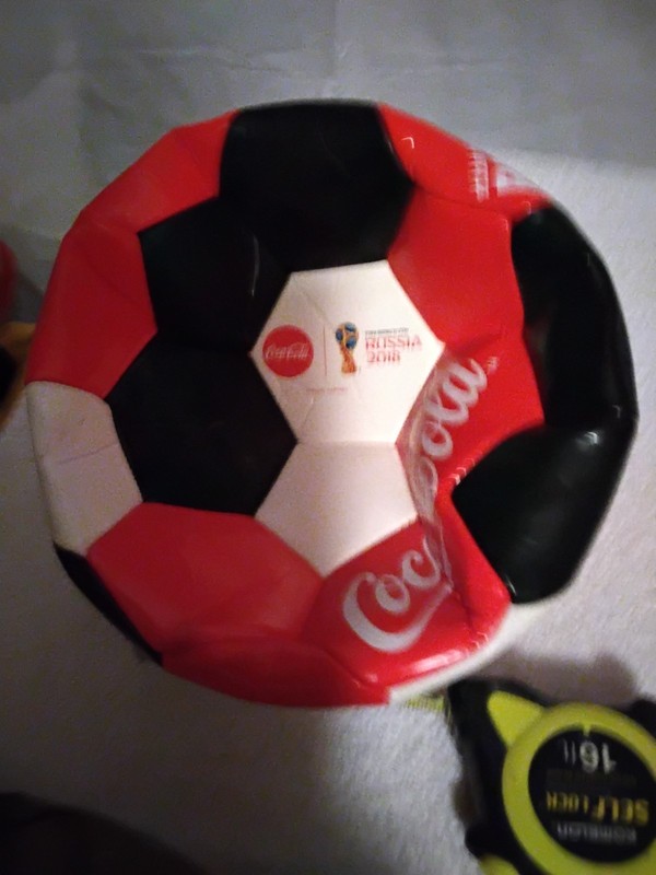 Coca-Cola FIFA World Cup Russia 2018 Soccer Ball Red Black White