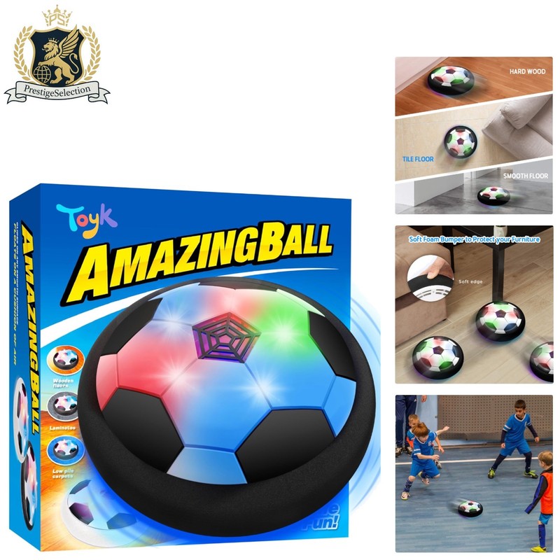 Interactive LED Hover Soccer Ball for Indoor & Outdoor Play - Ages 3-12
