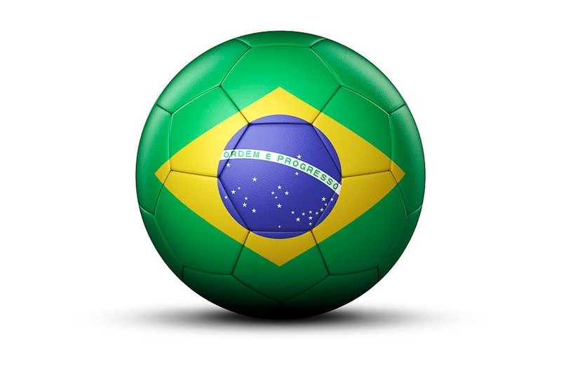 Soccer Ball BRAZIL FLAG (SIZE 5 )