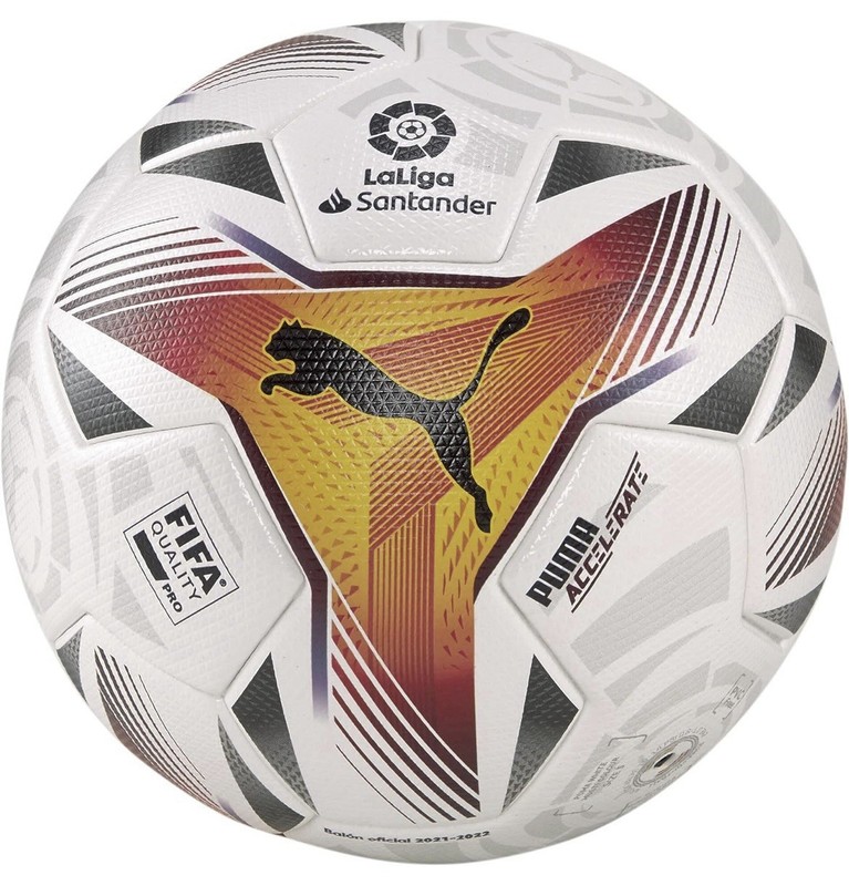 Puma LaLiga 1 Accelerate FIFA Soccer Ball 083646 01 Size 5 White Multicolor