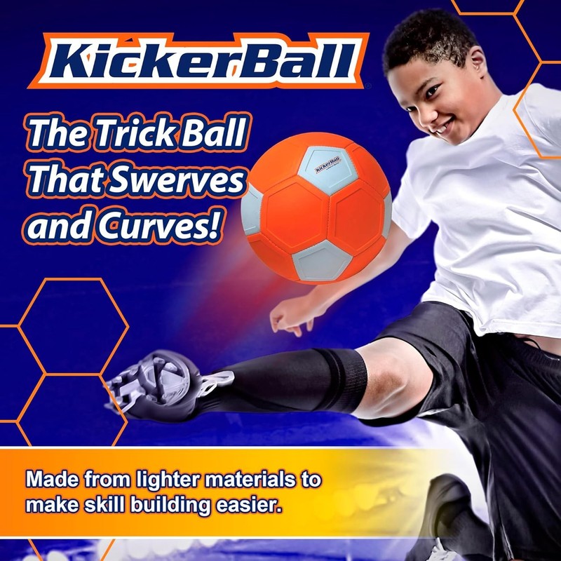 Kickerball - Curve and Swerve Soccer Ball/Football Toy - Kick Like The Pros gallery