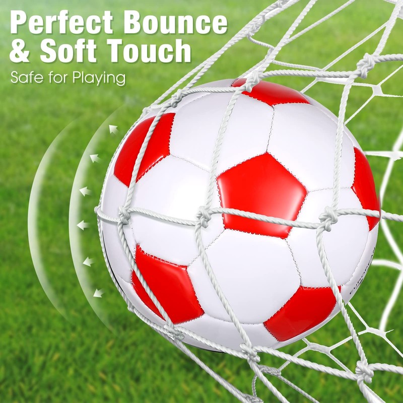 HyDren 8-Pack Soccer Balls w/ Pump - Deflated Official Size, Sport Team Colors gallery
