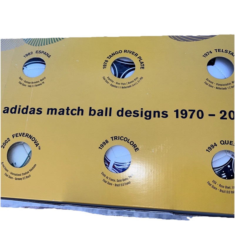Adidas World Cup Mini Match Ball Boxed Set 10 Ball 1970-2006 Dusty From Display gallery