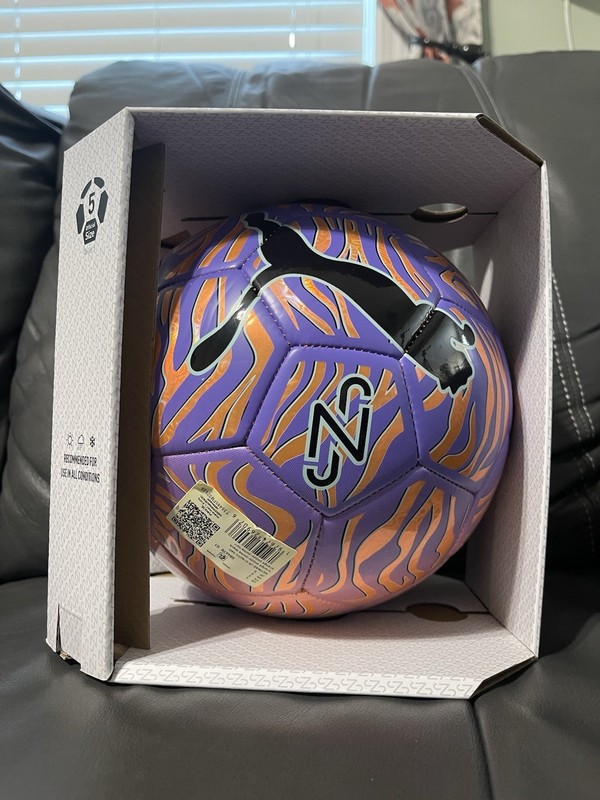 New Puma Performance Soccer Ball Neymar JR Size 5 Purple Orange Black NIB gallery