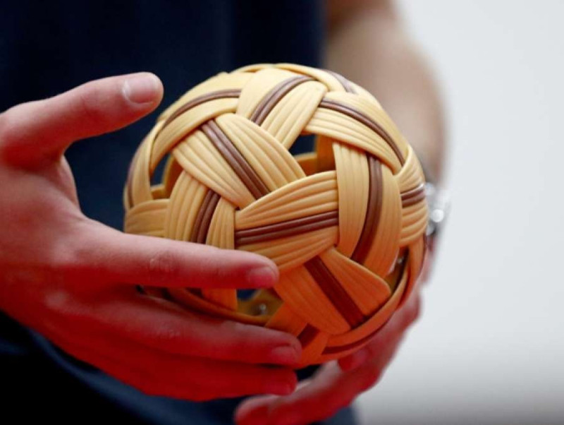 Pro Brown Sepak Takraw Ball – Training & Competition, Ready to Play gallery