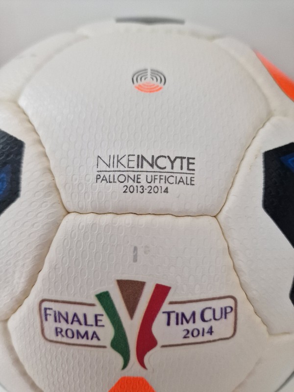NIKE INCYTE MATCH USED BALL PATCH FINAL ROME TIM CUP 2014 FLORENTINA NAPLES 1-3 gallery