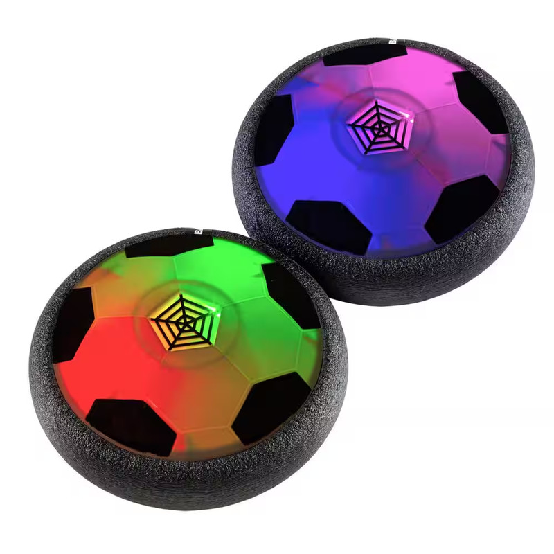 Hover Soccer Ball Multi-Color Air Soccer Balls with LED Lights and Soft Bumpers