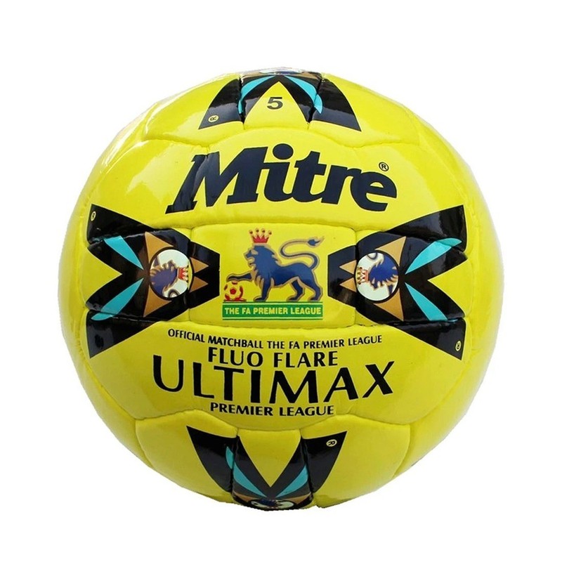Mitre Fluo Flare Ultimax Football 1995 Official Match Ball/ Size 5