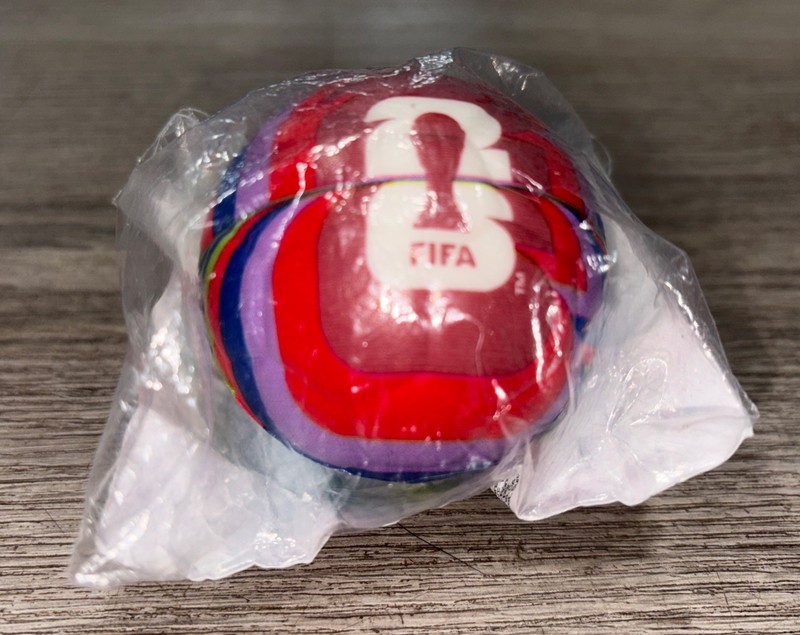 MINISO FIFA World Cup 2026 Official Trophy Rainbow Squish Ball Fidget gallery