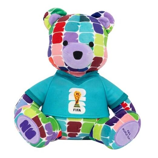 FIFA World Cup 2026 10-Inch Colorful Bear Plush – Official 2026 World Cup