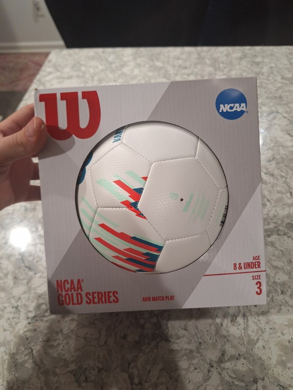 Wilson NCAA Gold Series Avid Match Play Size 3 Multi Color Soccer Ball Youth