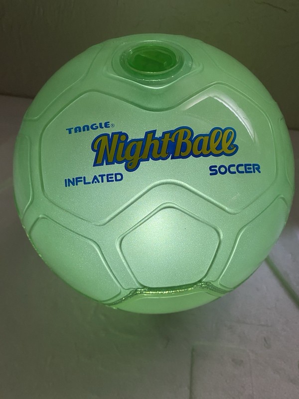 Light Up Soccer Ball Tangle Led Nightball (Green) New Batteries gallery