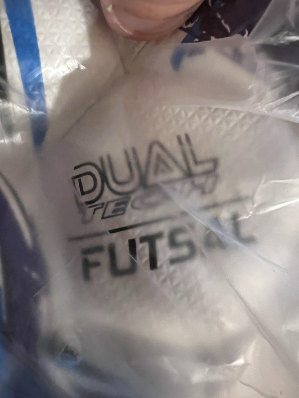 Dual Tech Futsal Soccer Ball White Blue Black Indoor Futsal Ball for Soccer